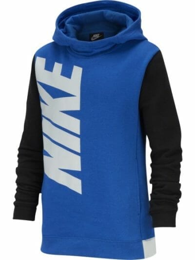 Fitness Mania - Nike Sportswear Core Amplify Pullover Kids Boys Hoodie - Game Royal/Black/Pure Platinum