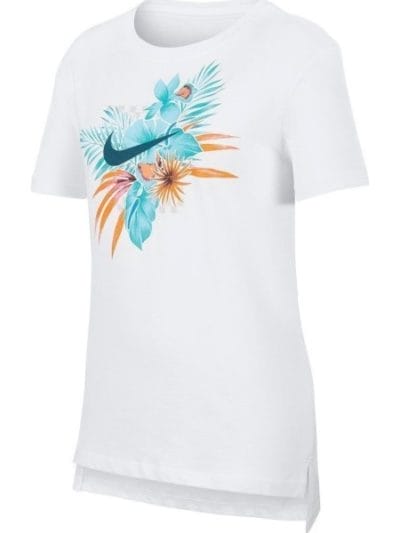 Fitness Mania - Nike Sportswear Foliage Kids Girls T-Shirt - White