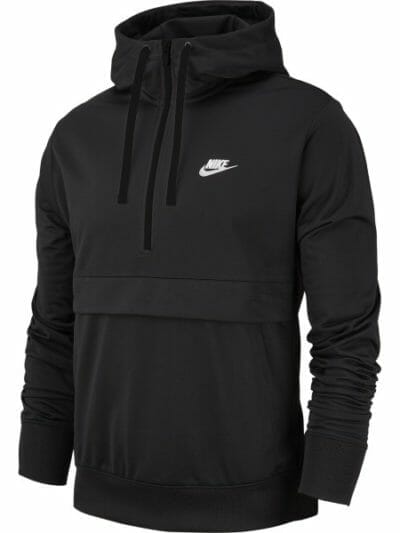 Fitness Mania - Nike Sportswear Half Zip Mens Hoodie - Black