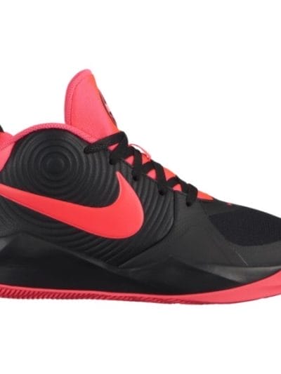 Fitness Mania - Nike Team Hustle D 9 GS - Kids Girls Basketball Shoes - Black/Racer Pink/White