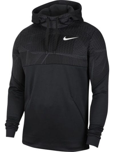 Fitness Mania - Nike Thermal Fleece Pullover Mens Training Hoodie - Black