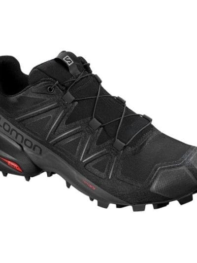 Fitness Mania - Salomon Speedcross 5 - Mens Trail Running Shoes - Black/Phantom