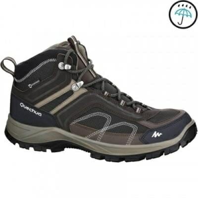 Fitness Mania - MH100 Mid waterproof Men's Hiking shoes brown