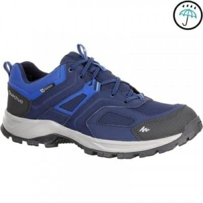 Fitness Mania - MH100 waterproof Men's Hiking shoes blue