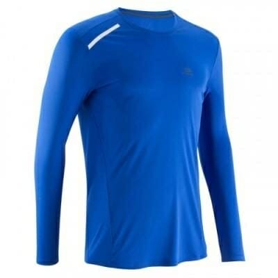 Fitness Mania - Mens Long-Sleeved Running T-Shirt - Sun Protect - Bright Blue