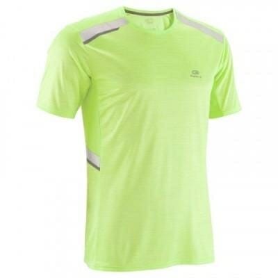 Fitness Mania - Mens Running T-Shirt - Run Dry - Lime Yellow