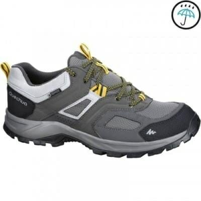 Fitness Mania - Men's Waterproof Hiking Boots Forclaz 100 - Grey Ocre