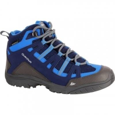 Fitness Mania - NH500 JR Mid Waterproof Hiking Shoes - Blue