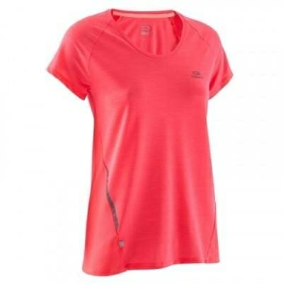 Fitness Mania - Womens Running T-Shirt - Run Light - Coral