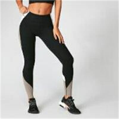 Fitness Mania - Power Deluxe Leggings - Black  - XL - Black