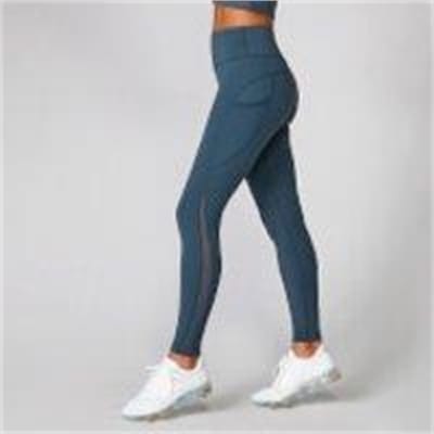 Fitness Mania - Power Mesh Leggings - Dark Indigo  - XS