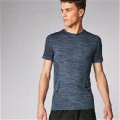 Fitness Mania - Sculpt Seamless T-Shirt - Dark Indigo  - L