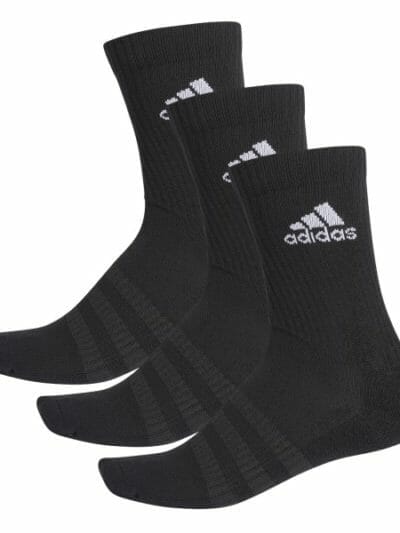 Fitness Mania - Adidas Cushion Crew Socks - 3 Pairs - Black/White