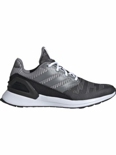 Fitness Mania - Adidas RapidaRun Knit - Kids Boys Running Shoes - Carbon/Grey