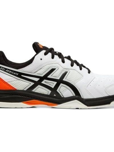 Fitness Mania - Asics Gel Dedicate 6 Hardcourt - Mens Tennis Shoes - White/Black