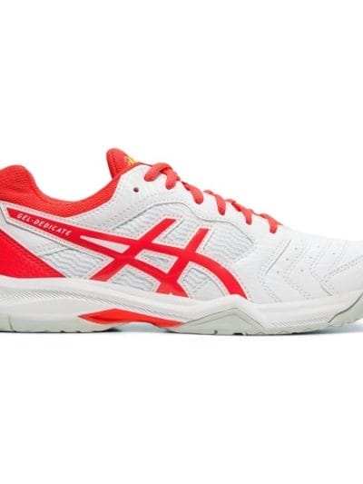 Fitness Mania - Asics Gel Dedicate 6 Hardcourt - Womens Tennis Shoes - White/Laser Pink