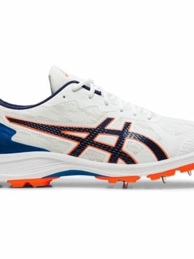 Fitness Mania - Asics Strike Rate FF - Mens Cricket Shoes - White/Blue Expanse