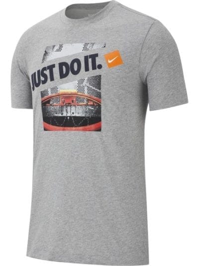Fitness Mania - Nike Dri-Fit Just Do It Mens Basketball T-Shirt - Grey