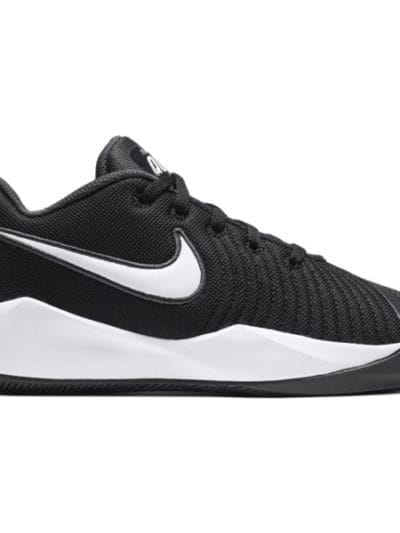 Fitness Mania - Nike Team Hustle Quick 2 GS - Kids Basketball Shoes - Black/White/Anthracite/Volt