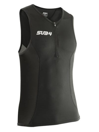 Fitness Mania - SUB4 Action Endurance Mens Triathlon Singlet - Black
