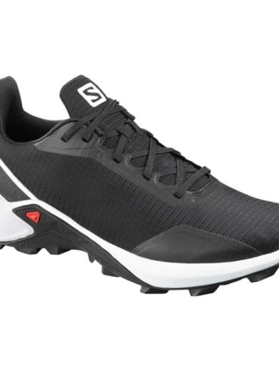 Fitness Mania - Salomon Alphacross - Mens Trail Running Shoes - Black/White/Monument