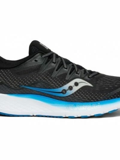 Fitness Mania - Saucony Ride ISO 2 - Mens Running Shoes - Black/Blue