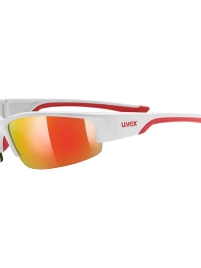 Fitness Mania - UVEX Sportstyle 215 Sunglasses - White/Red