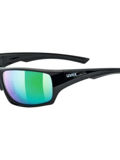 Fitness Mania - UVEX Sportstyle 222 Pola Floating Sunglasses - Black/Green