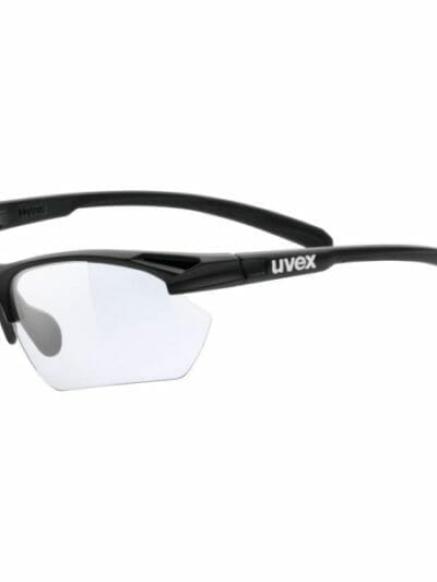 Fitness Mania - UVEX Sportstyle 802 Vario Photochromic Light Reacting Multi Sport Sunglasses - Small - Black