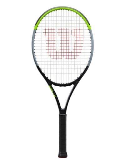 Fitness Mania - Wilson Blade 26" V7.0 Junior Kids Tennis Racquet - Black/Green/Grey