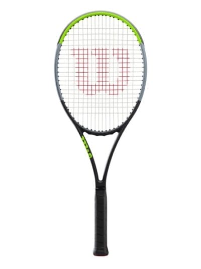 Fitness Mania - Wilson Blade 98 V7.0 16/19 Tennis Racquet - Black/Green/Grey