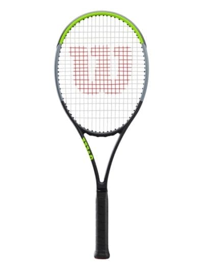 Fitness Mania - Wilson Blade 98 V7.0 18/20 Tennis Racquet - Black/Green/Grey