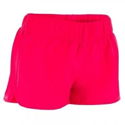 Fitness Mania - Girls' Short Boardshorts with Elasticated Waistband - Pink