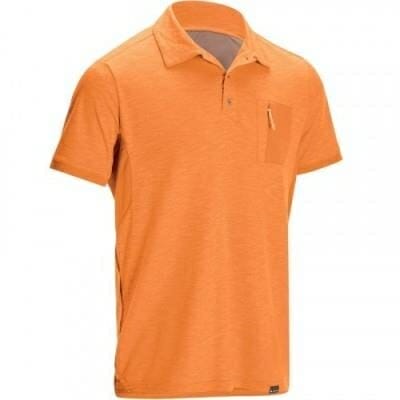 Fitness Mania - Men's Short Sleeve Hiking Polo Arpenaz 500 - Orange