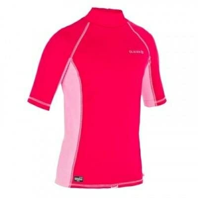 Fitness Mania - UV-resistant children's short sleeve thermal surfing polar t-shirt – Pink