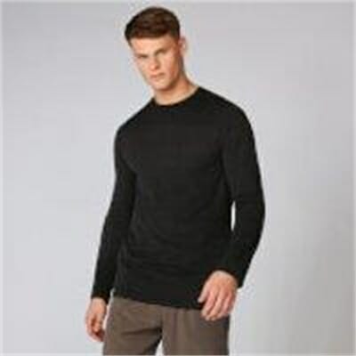 Fitness Mania - Aero Knit Long-Sleeve T-Shirt - Black Marl  - XL