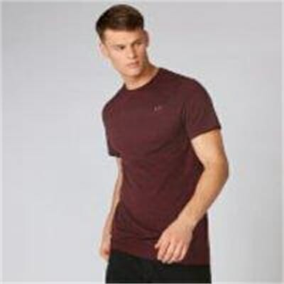 Fitness Mania - Aero Knit T-Shirt - Oxblood Marl  - S