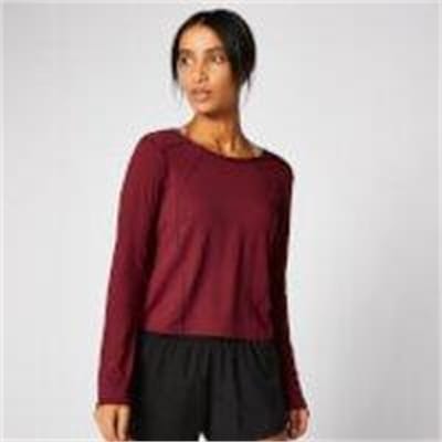 Fitness Mania - Dry-Tech Long-Sleeve Top - Oxblood  - XS