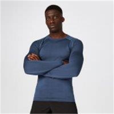 Fitness Mania - Elite Seamless Long-Sleeve T-Shirt – Indigo - XS