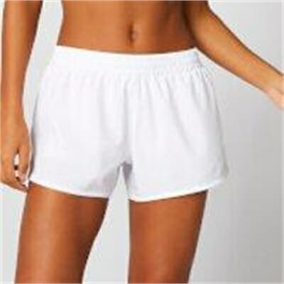 Fitness Mania - Energy Dual Shorts - White  - L