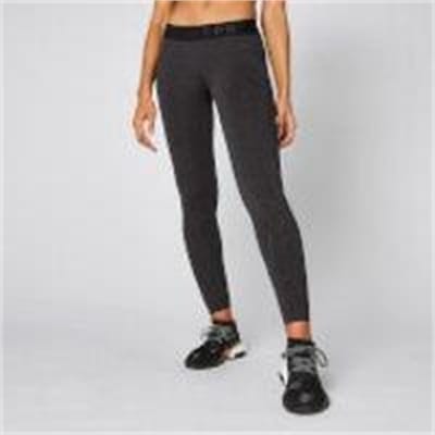 Fitness Mania - Inspire Seamless Leggings - Black  - XS - Black/Slate