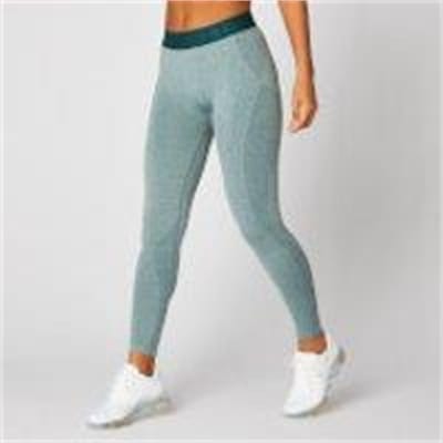 Fitness Mania - Inspire Seamless Leggings - Teal  - L