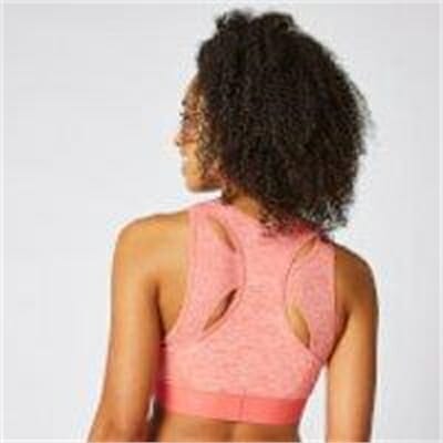Fitness Mania - Inspire Seamless Sports Bra - Hot Coral  - M