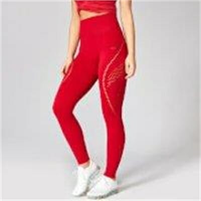 Fitness Mania - Shape Seamless Ultra Leggings - Crimson - XL - Crimson