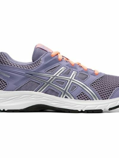 Fitness Mania - Asics Contend 5 GS - Kids Girls Running Shoes - Ash Rock/Silver