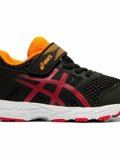 Fitness Mania - Asics Contend 5 TS - Toddler Boys Running Shoes - Black/Speed Red