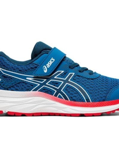 Fitness Mania - Asics Excite 6 PS - Kids Boys Running Shoes - Lake Drive/Midnight