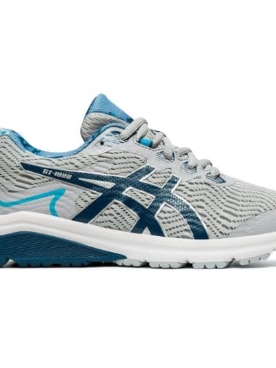 Fitness Mania - Asics GT-1000 8 GS - Kids Boys Running Shoes - Piedmont Grey/Mako Blue