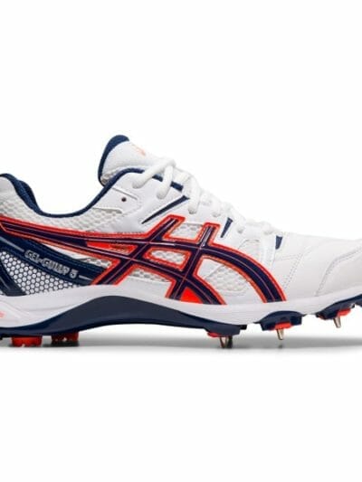 Fitness Mania - Asics Gel Gully 5 - Mens Cricket Shoes - White/Blue Expanse