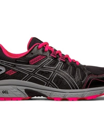 Fitness Mania - Asics Gel Venture 7 GS WP - Kids Girls Trail Running Shoes - Black/Sheet Rock